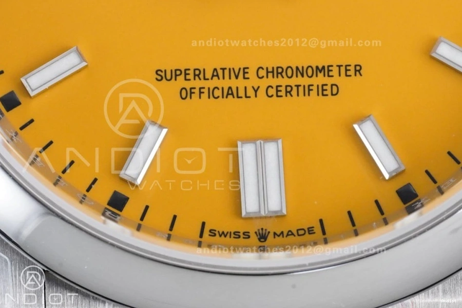 V2 DD3230 Yellow Oyster 126000 Steel 1:1 36mm VSF Perpetual 904L Best Dial Edition 0422